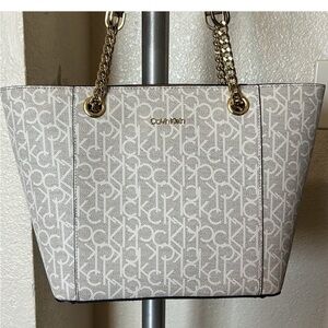 Calvin Klein logo tote